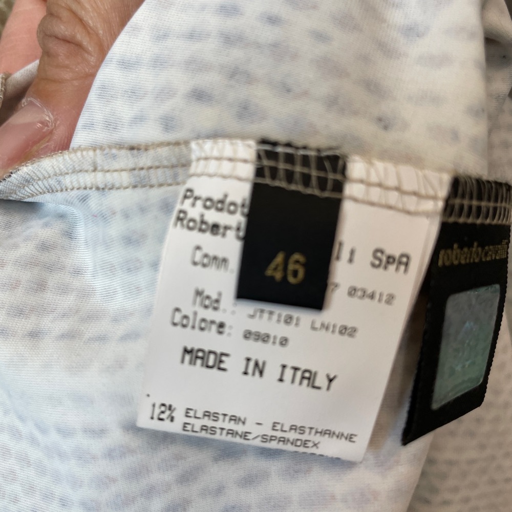 Authentic Like New Roberto Cavali Python Print Dr… - image 3